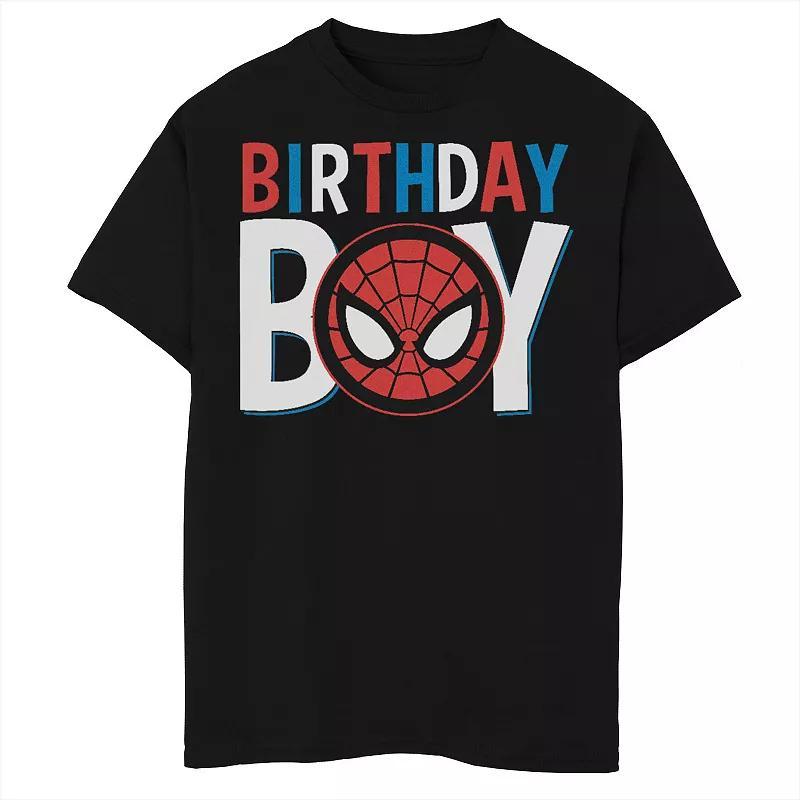 Boys 4-7 Spider-Man Birthday Boy Short Sleeve Graphic Tee, Boys Product Image