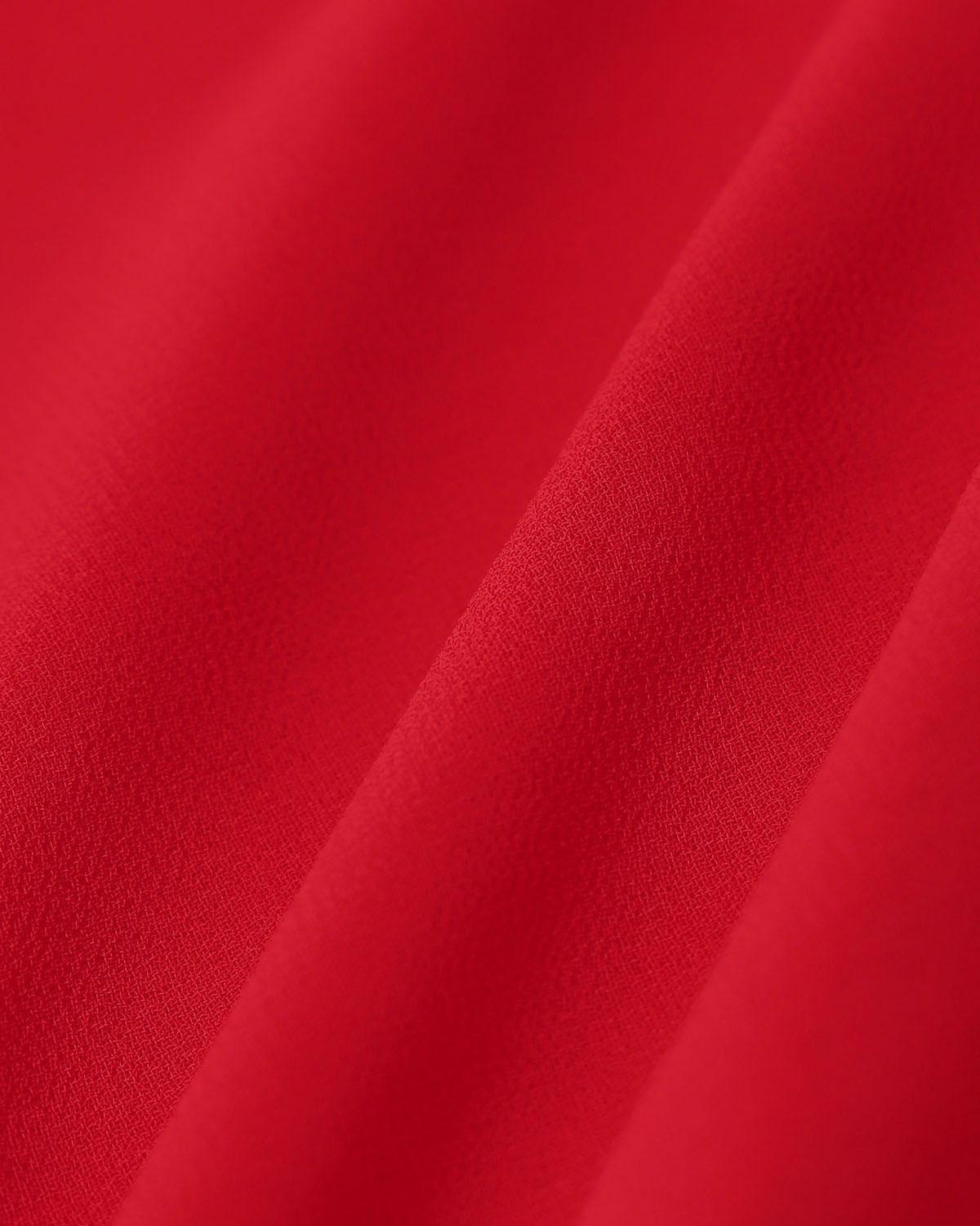 Red Sweetheart Neck Tie Strap Midi Dress Product Image