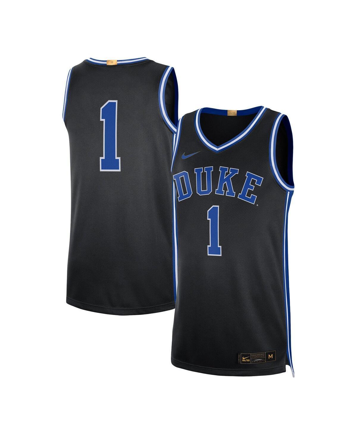 Men's Jordan Brand #1 Black Duke Blue Devils Limited Authentic Jersey, Size: Medium Product Image