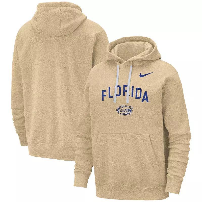 Mens Nike Tan Florida Gators Campus Club Pullover Hoodie Product Image