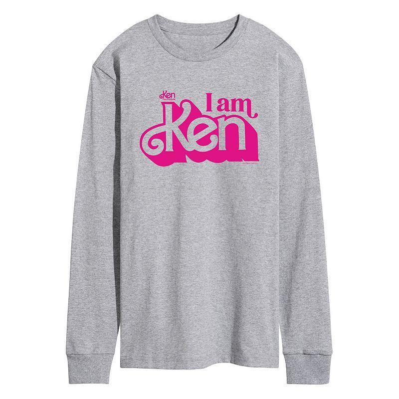 Men's Barbie™ The Movie I Am Ken Long Sleeve Graphic Tee, Size: Small, Black Product Image