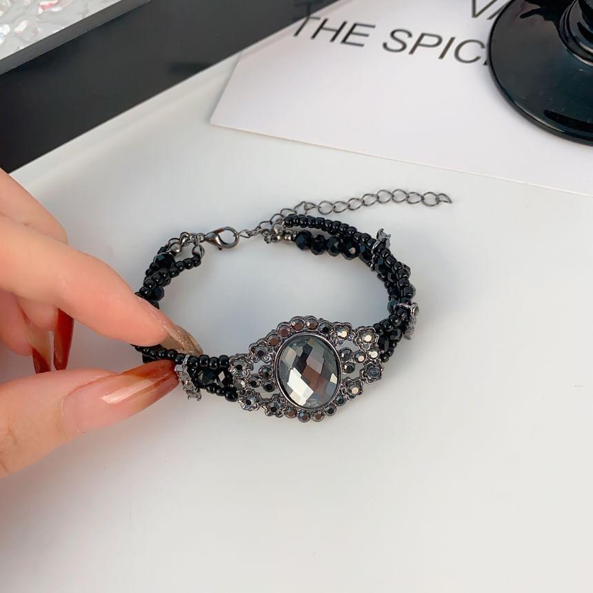 Rhinestone Alloy Bracelet Product Image