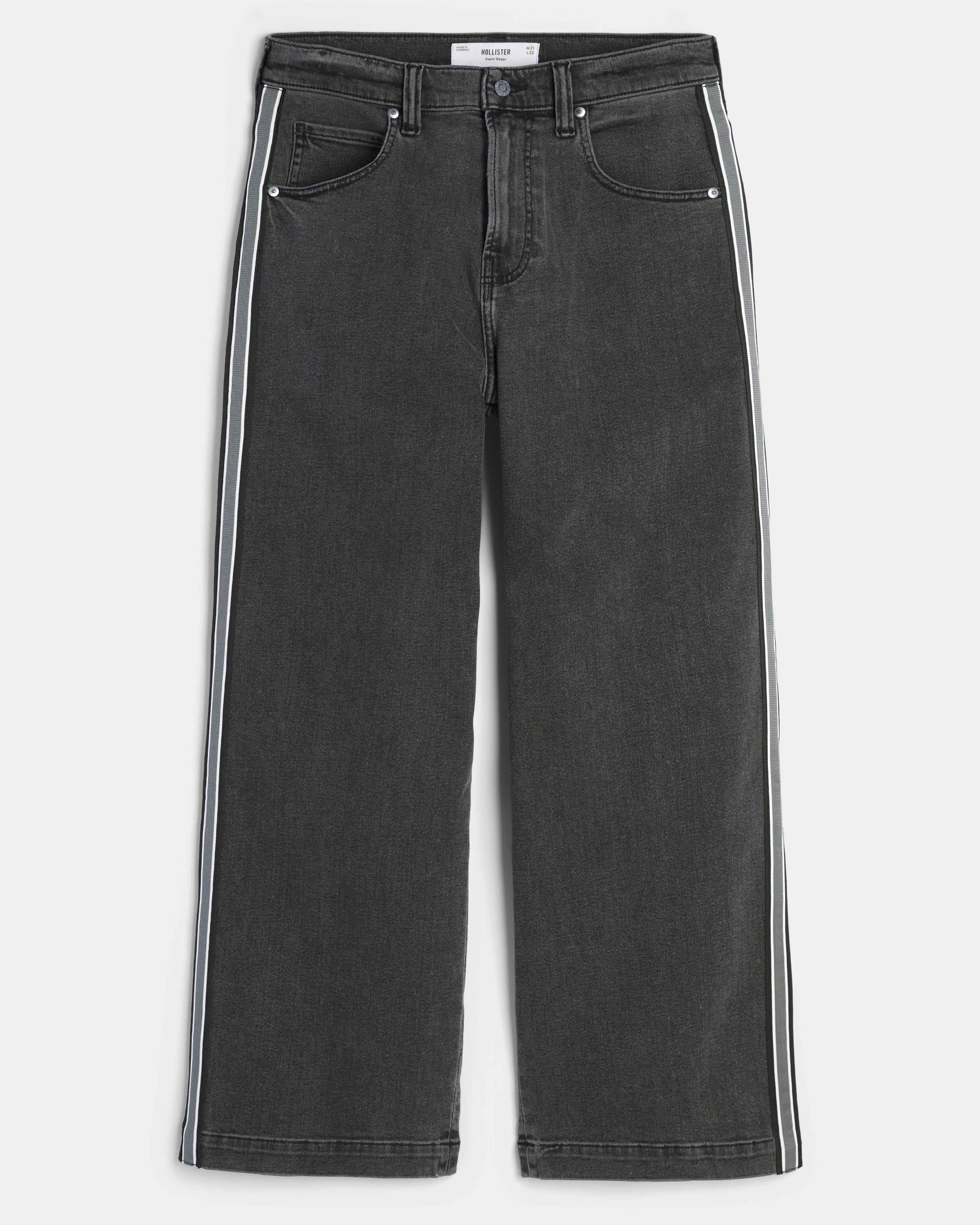 Washed Black Super Baggy Jeans Product Image