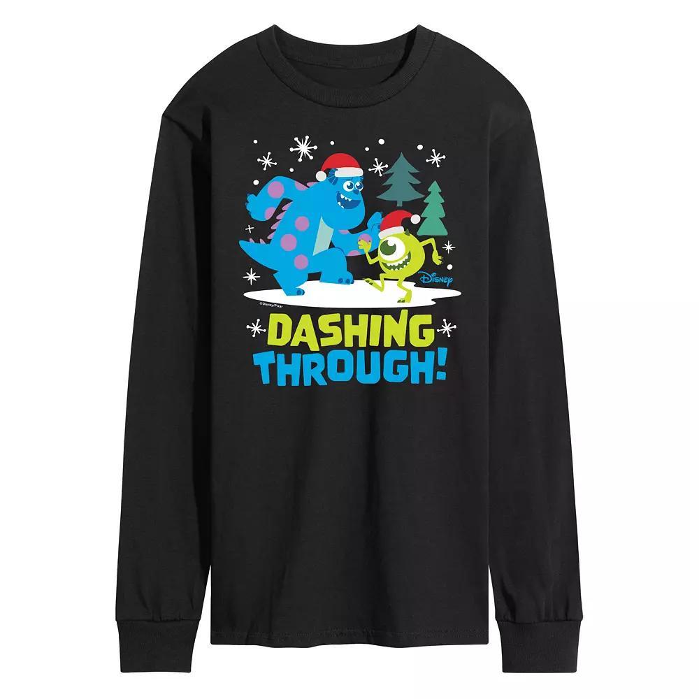 Disney / Pixar's Monsters Inc. Men's Dashing Through Long Sleeve Graphic Tee,  Product Image