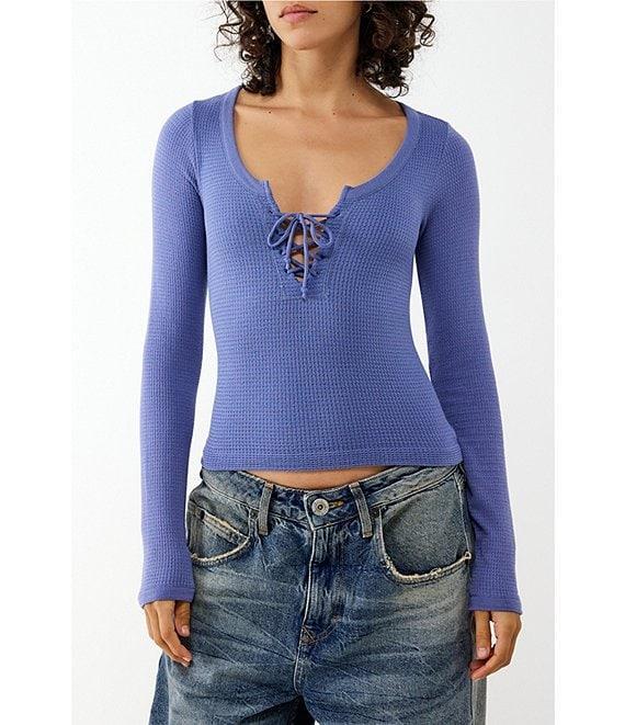 BDG Urban Outfitters Long Sleeve Knockout Top Product Image