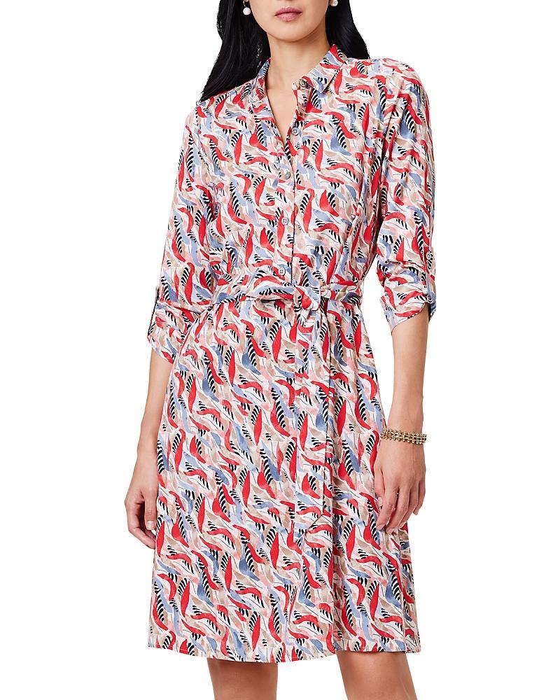 Womens Coral Waves Live-In Shirtdress Product Image