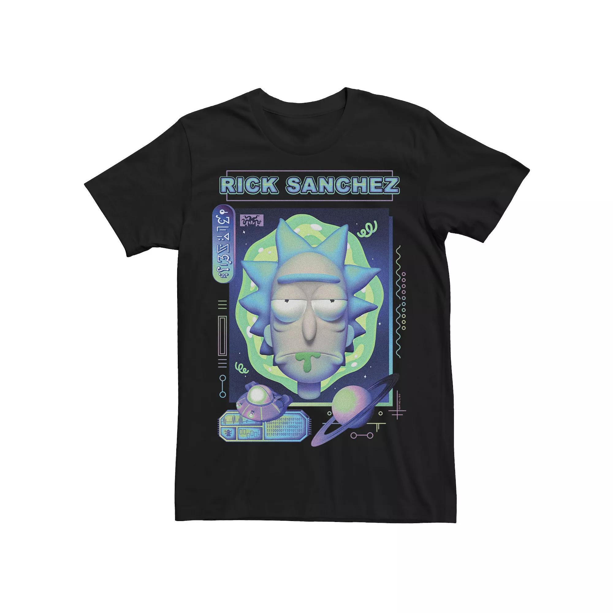 Men's Rick And Morty Sanchez Big Face Tee, Size: XXL, White Product Image