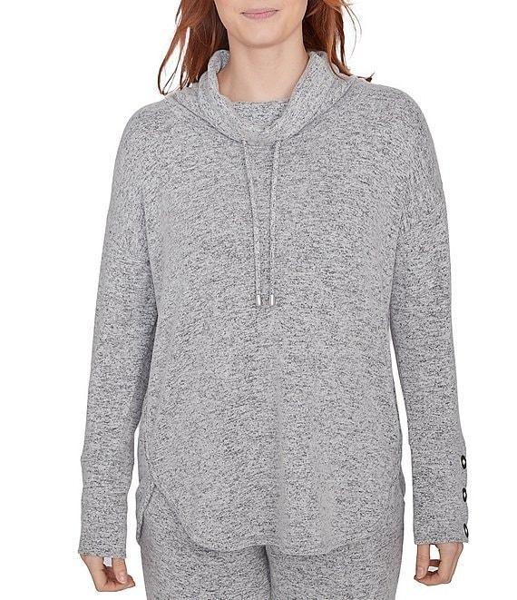 Ruby Rd. Knit Cowl Collar Long Sleeve Cozy Top Product Image