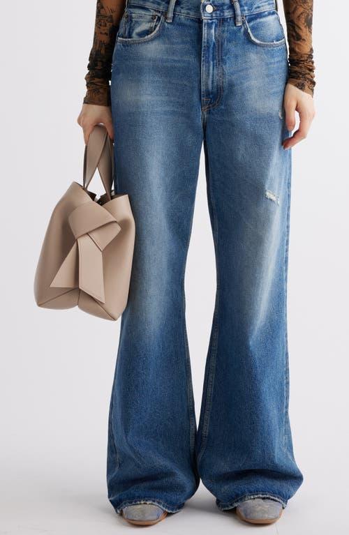 ACNE STUDIOS Musubi Leather Tote In Taupe Beige Product Image