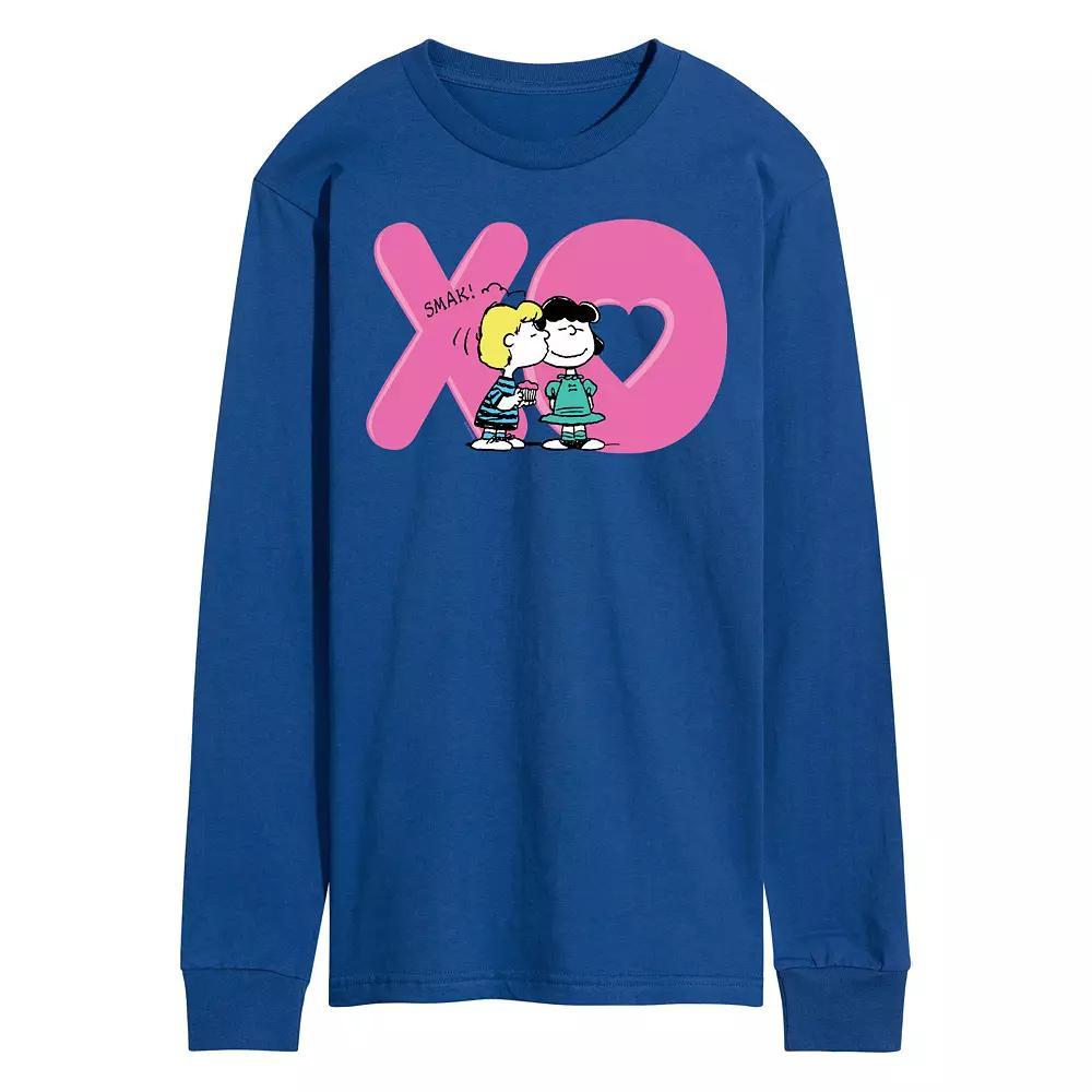 Mens Peanuts XO Kiss Long Sleeve Tee Product Image