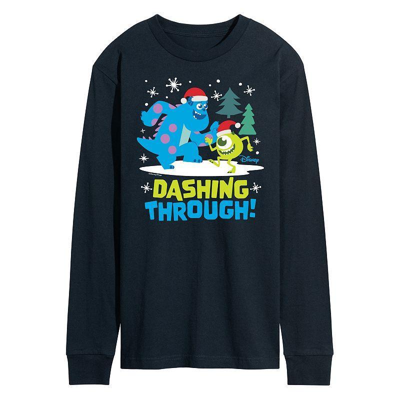 Disney / Pixar's Monsters Inc. Men's Dashing Through Long Sleeve Graphic Tee,  Product Image