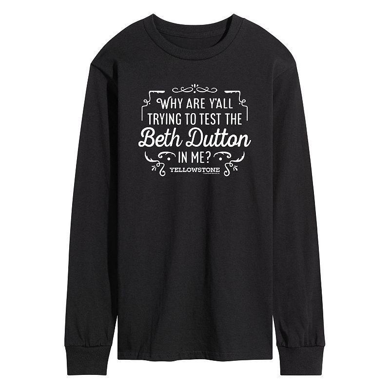 Men's Yellowstone Beth Dutton Tee, Size: Large, Gray Product Image