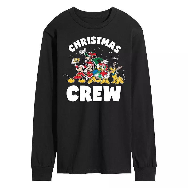 Disney's Men's Christmas Crew Long-sleeved Tee, Size: Small, Blue Product Image