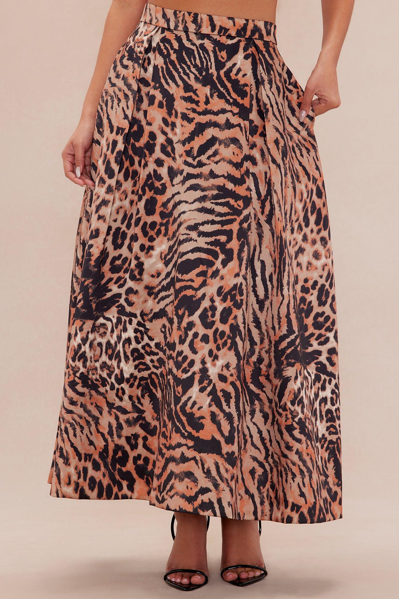 Scarlett Leopard Skirt - Leopard Product Image