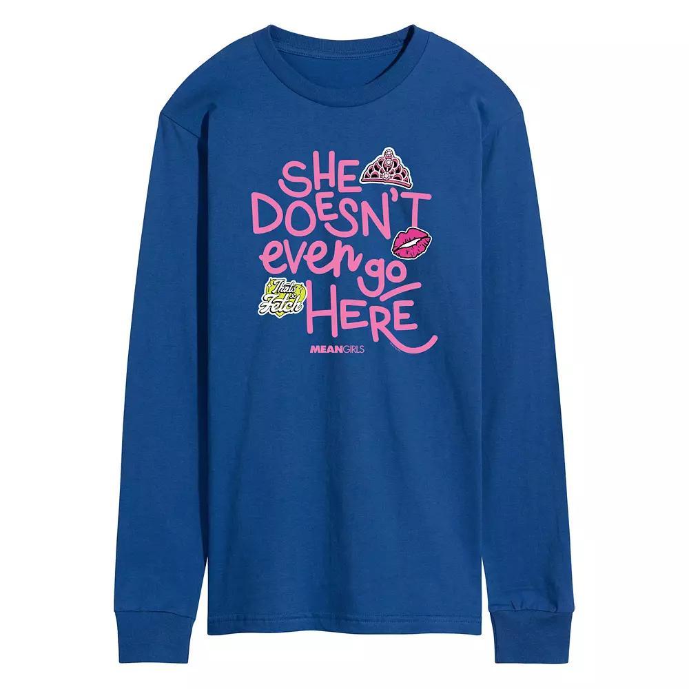 Men's Barbie Logo Water Reflection Long Sleeve, Size: XXL, Blue Product Image