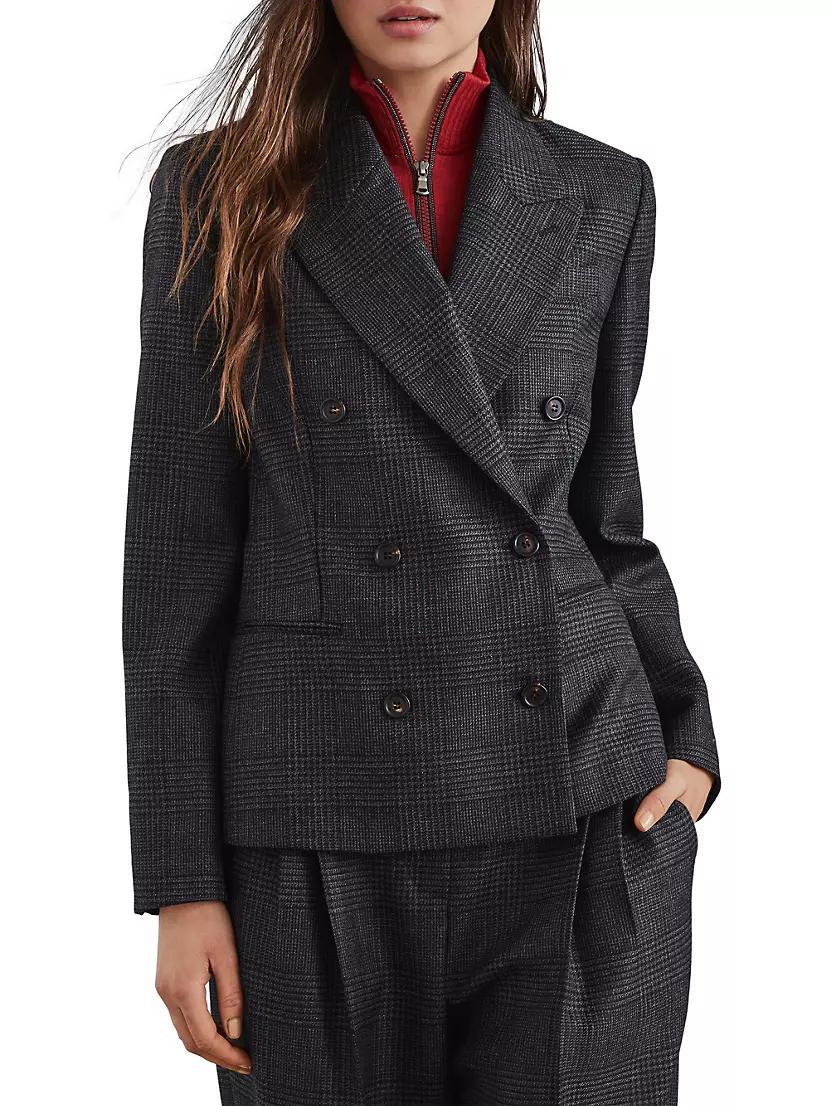 Virgin Wool Prince Of Wales Blazer Product Image