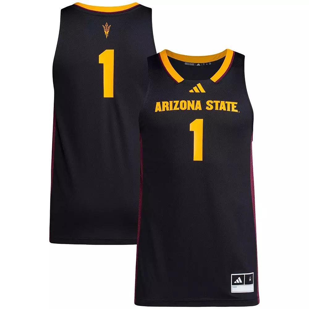 Men's adidas #1 Black Arizona State Sun Devils Replica Swingman Jersey,  Product Image