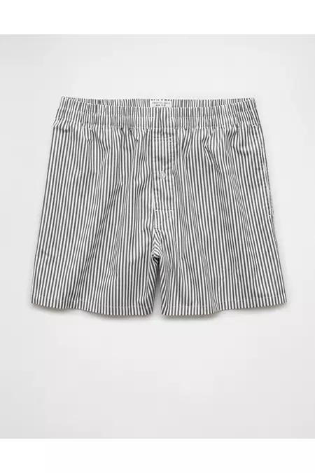 AEO Mens Striped Poplin Pocket Boxer Short Mens Product Image