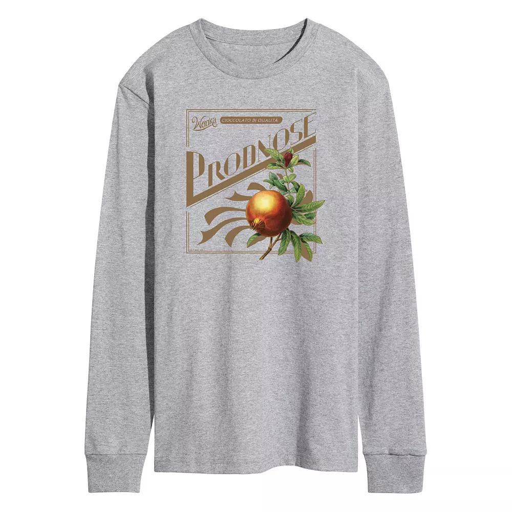 Men's Wonka Shop Logo Prodnose Long Sleeve Graphic Tee,  Product Image