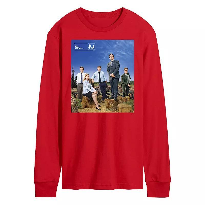 Men's Barbie Logo Water Reflection Long Sleeve, Size: XXL, Blue Product Image