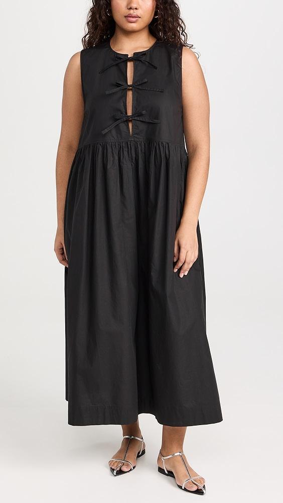 GANNI Cotton Poplin Midi Dress | Shopbop Product Image