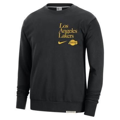 Los Angeles Lakers Standard Issue Men's Nike Dri-FIT NBA Crew-Neck Sweatshirt Product Image
