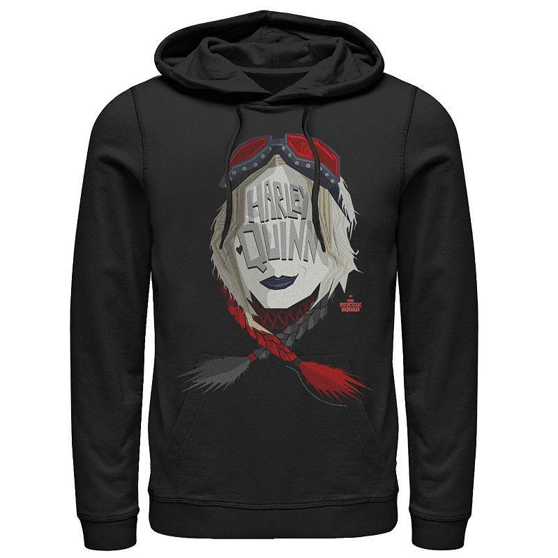 Men's The Suicide Squad Big Harley Logo Hoodie, Size: Large, White Product Image