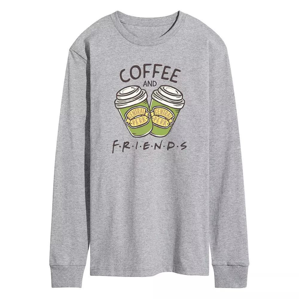 Men's Friends Coffee Better With Friends Long Sleeve Graphic Tee,  Product Image