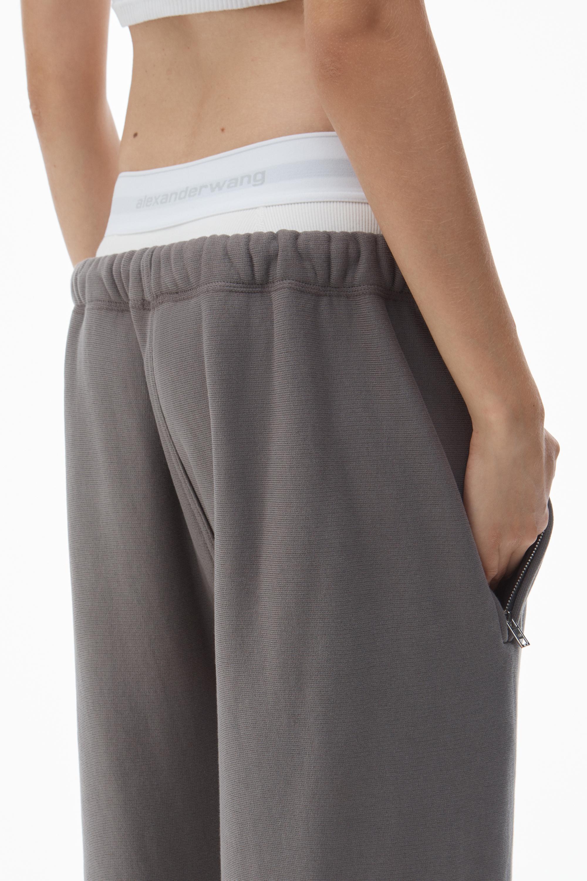 Wide Leg Sweatpants With Pre-styled Logo Brief Waistband Product Image