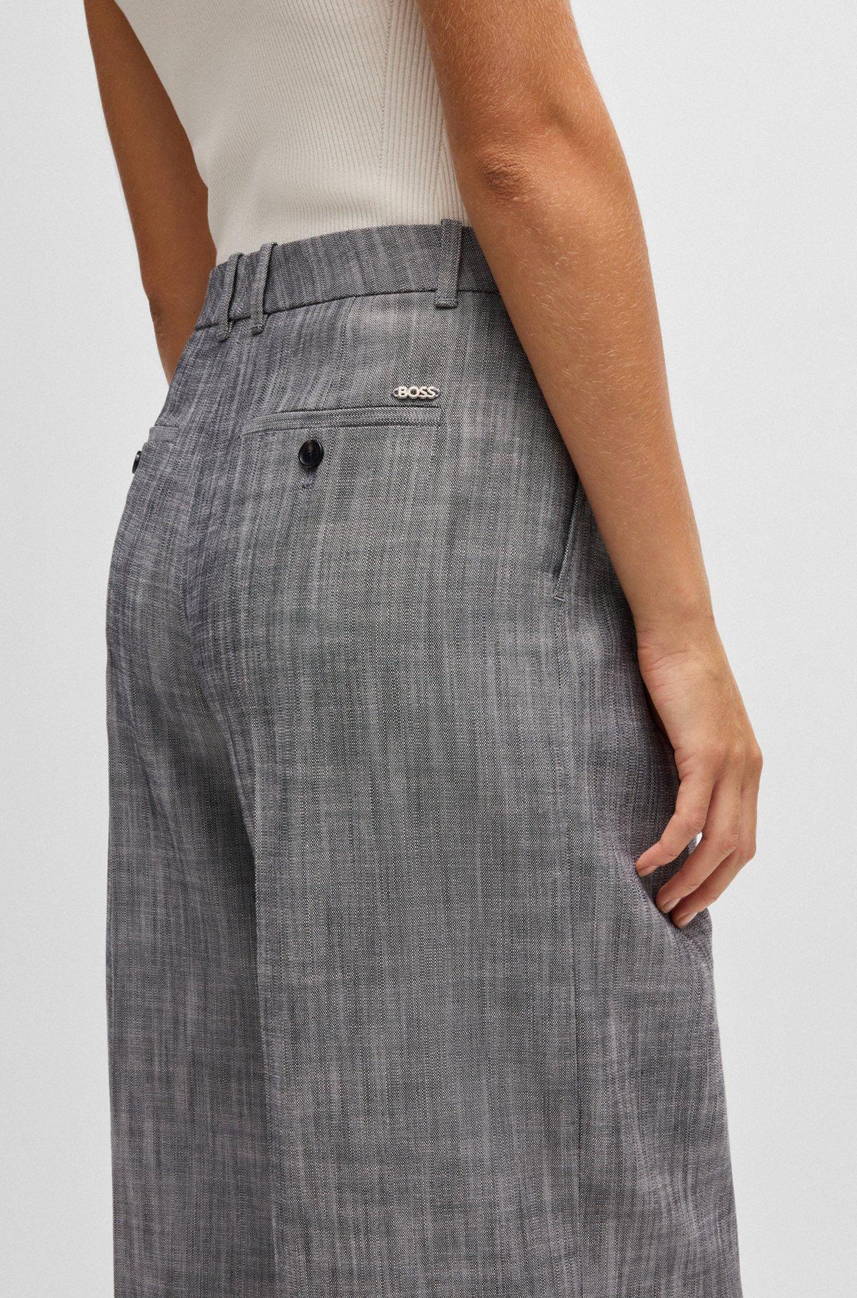 Regular-fit trousers with pleated front Product Image