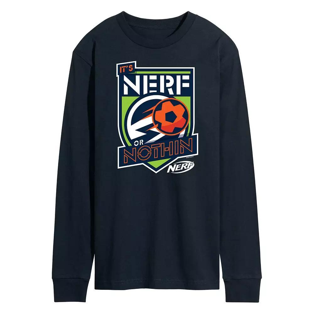 Men's Nerf Or Nothing Soccer Long Sleeve Graphic Tee,  Product Image