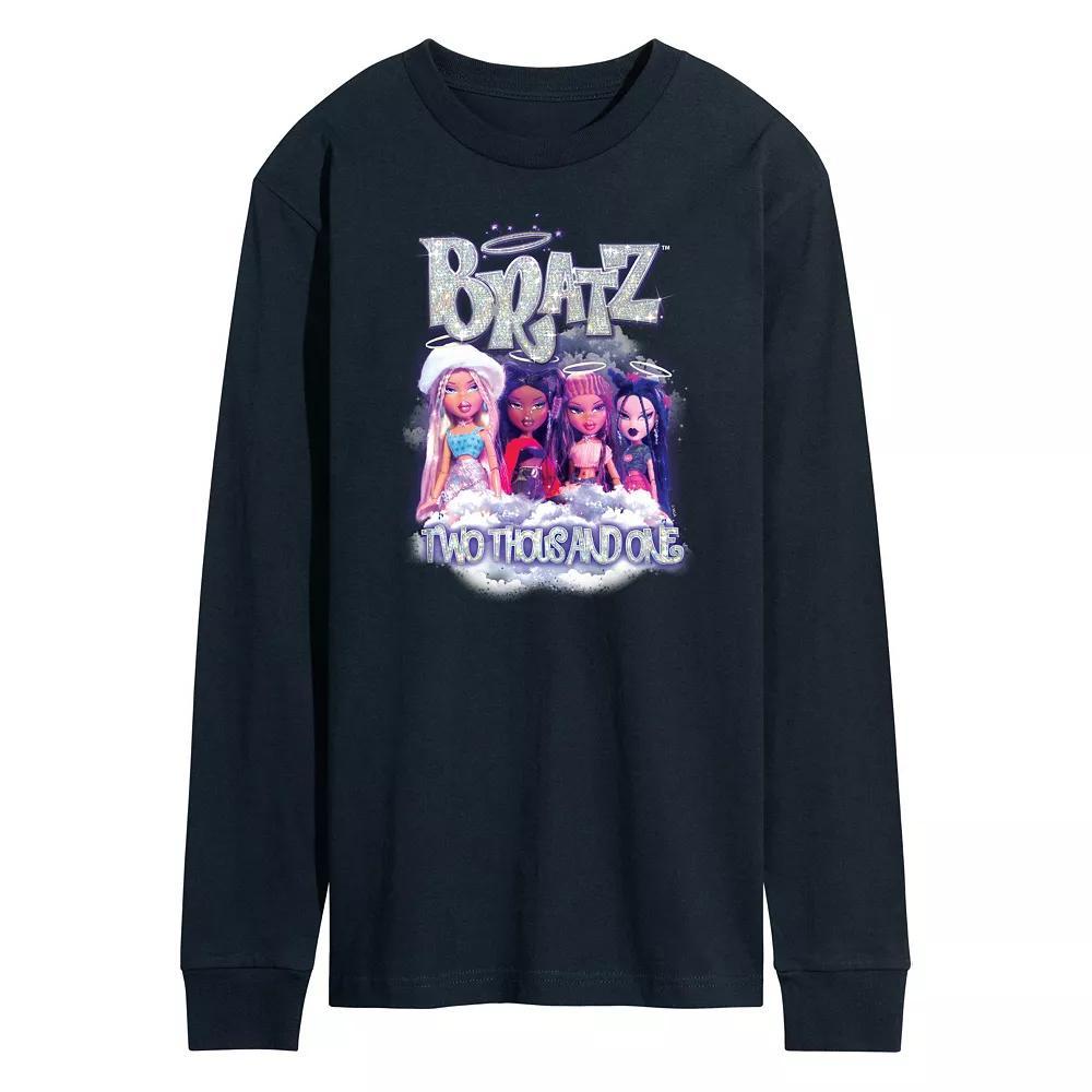 Men's Bratz Two Thousand One Long Sleeve Graphic Tee, Size: Medium, Blue Product Image