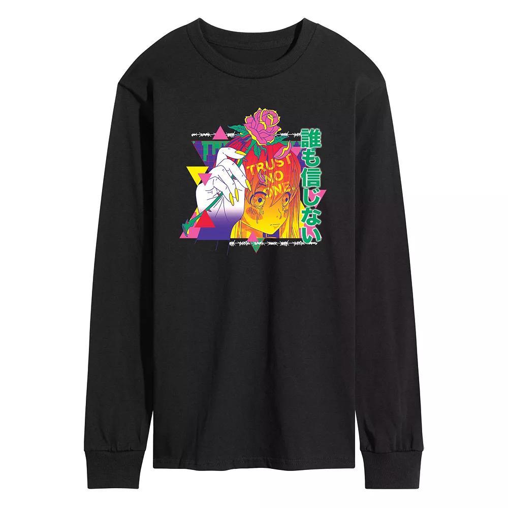 Men's Anime Trust No One Long Sleeve Tee,  Product Image