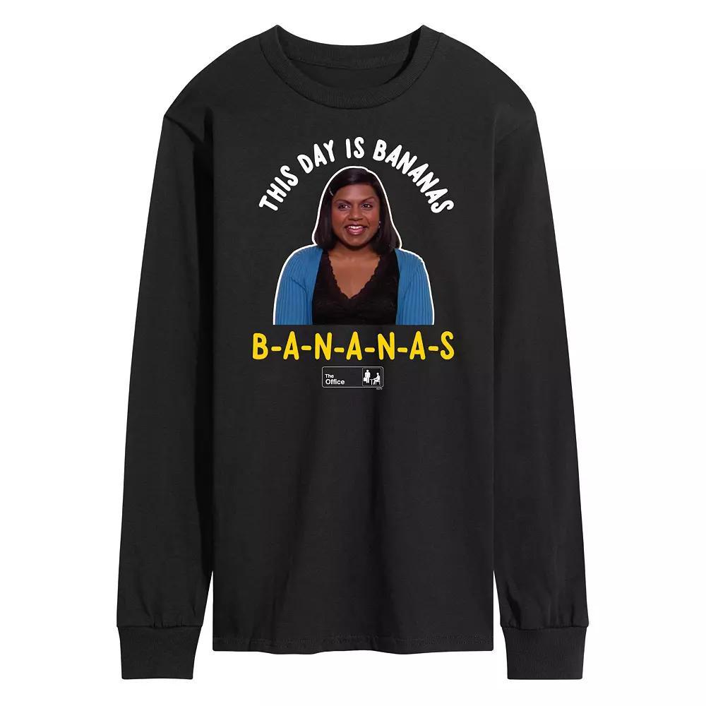 Men's Barbie™ The Movie Hi Barbie Long Sleeve Graphic Tee, Size: XL, Black Product Image