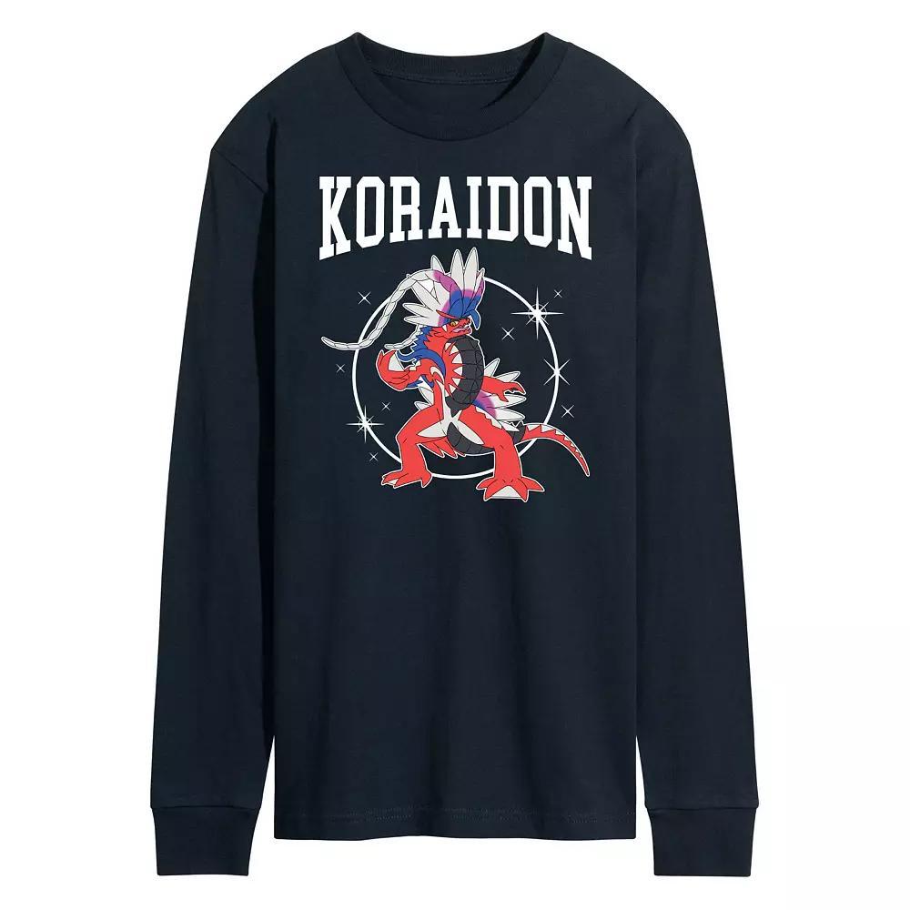 Men's Pokemon Koraidon Collegiate Long Sleeve Graphic Tee,  Product Image