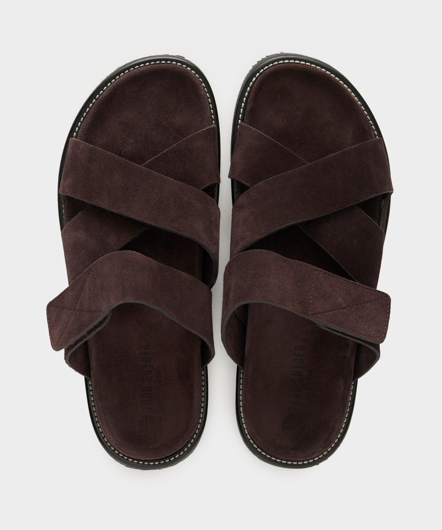 Nomad Suede Adjustable Crossover Sandal Product Image