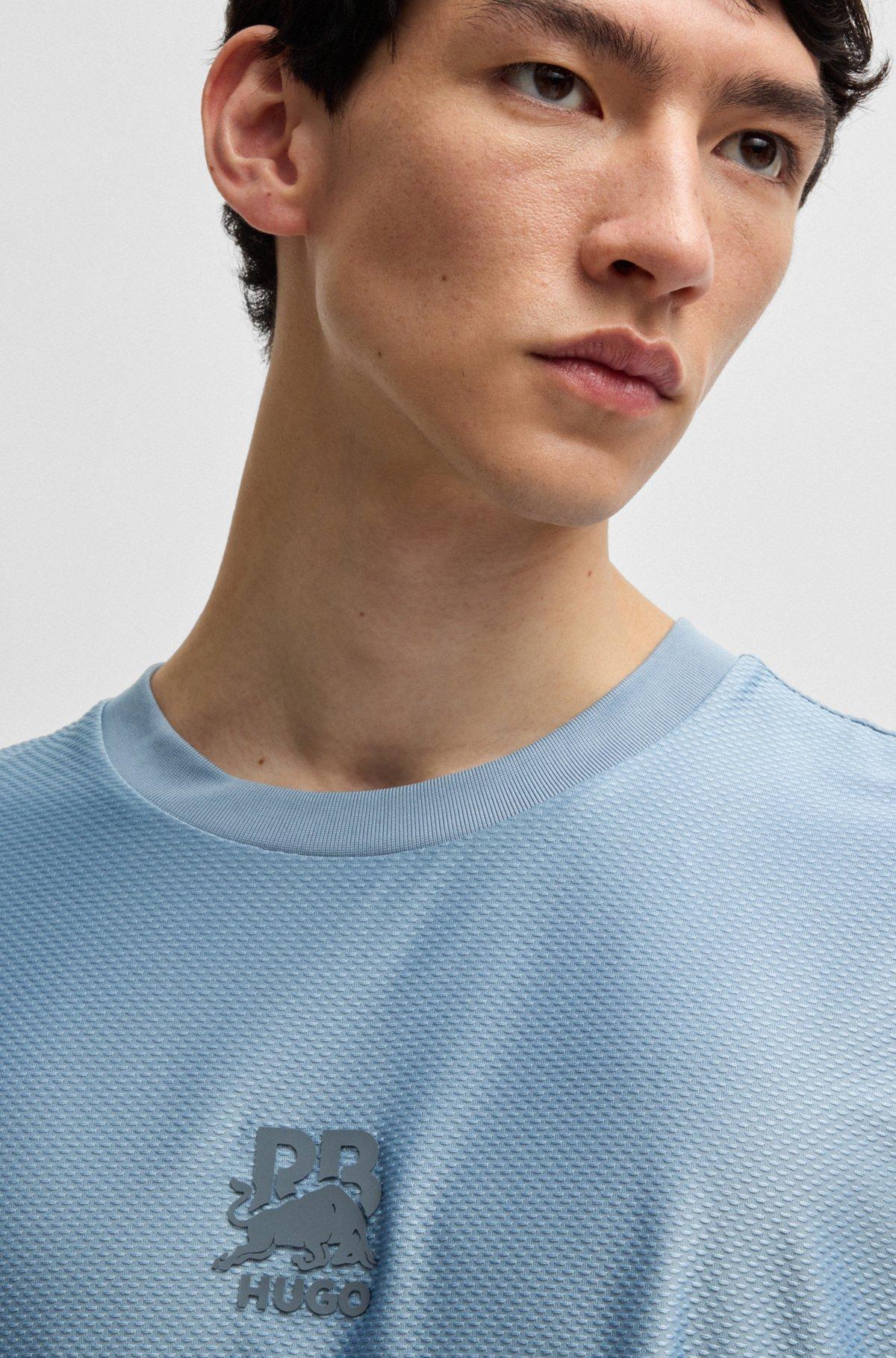 HUGO x RB structured-jersey T-shirt with piping details Product Image
