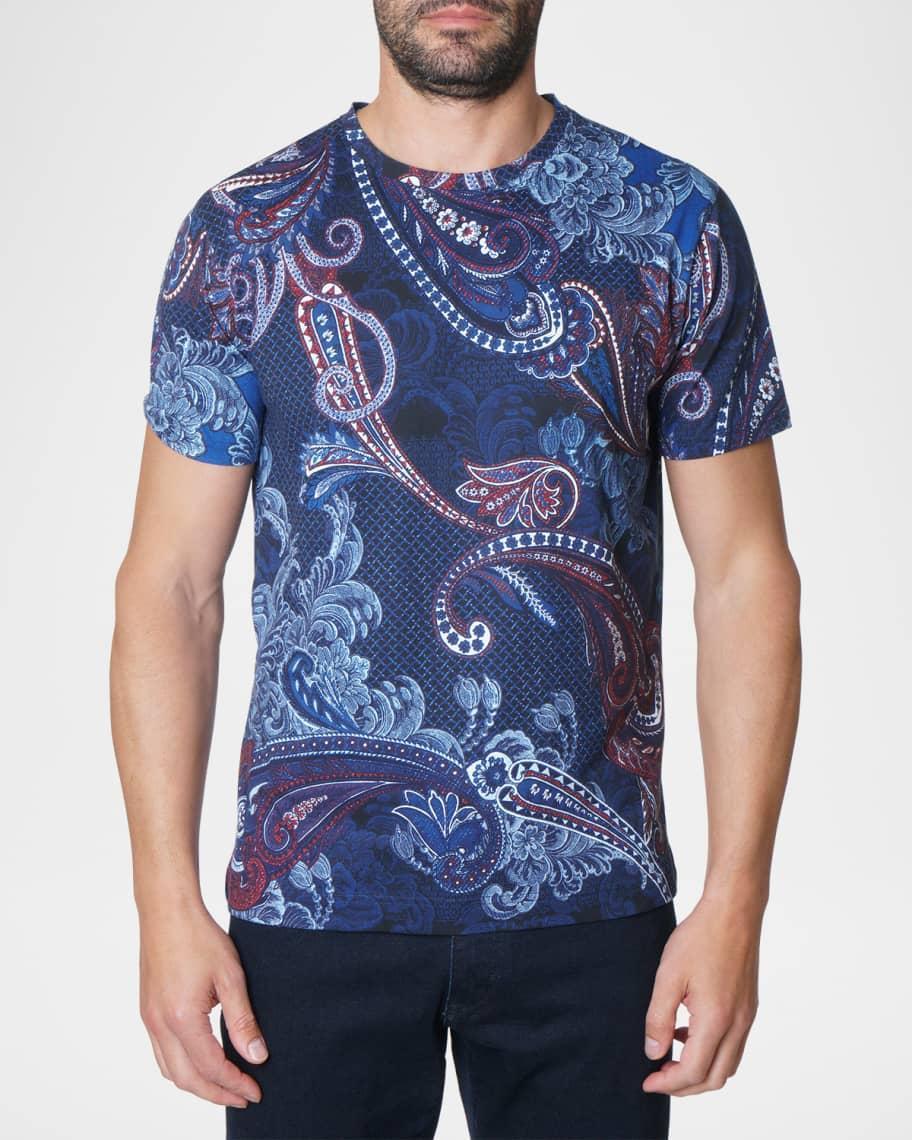 Mens Ethnic Paisley Graphic T-Shirt Product Image