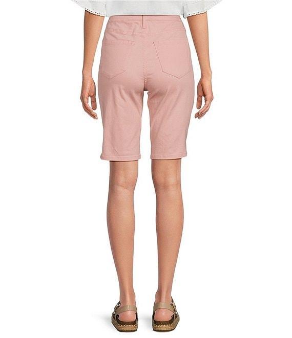 Code Bleu Chelsea Stretch Denim High Rise Bermuda Shorts Product Image