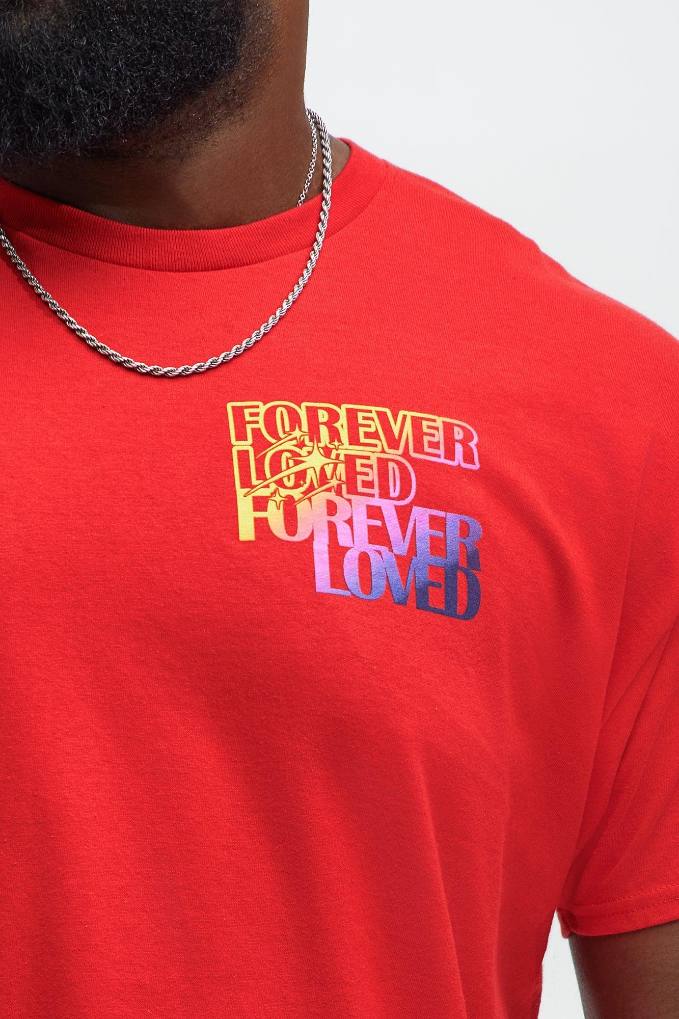 Forever Loved Short Sleeve Tee - Red Product Image