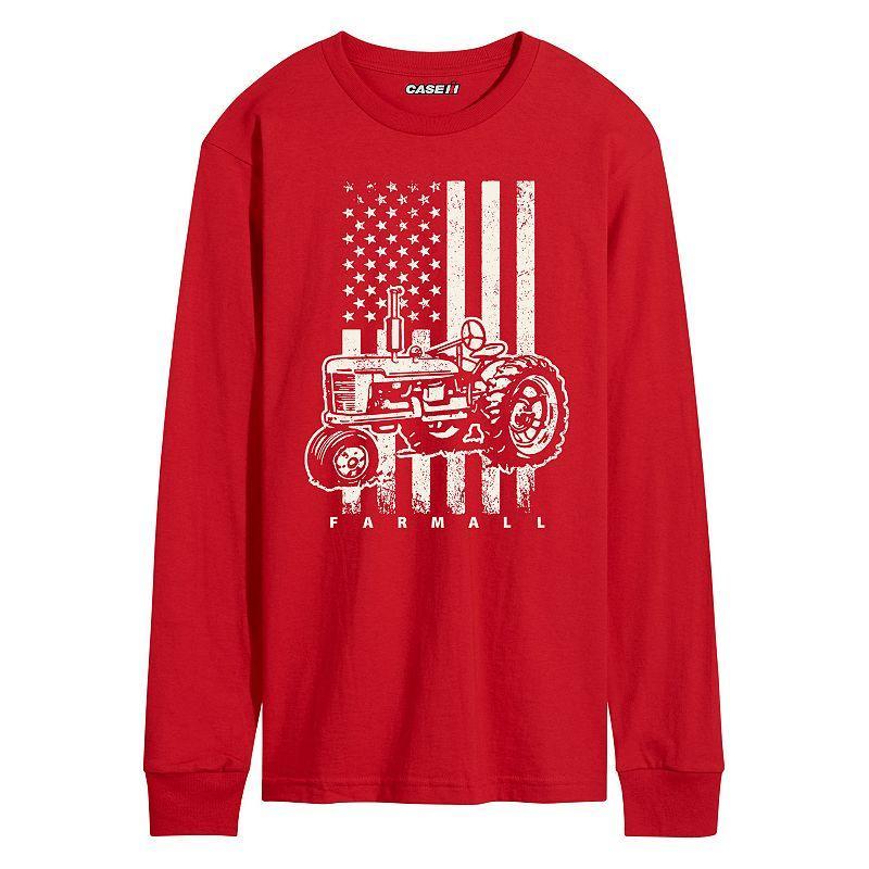 Men's Case IH American Flag Long Sleeve Graphic Tee,  Product Image