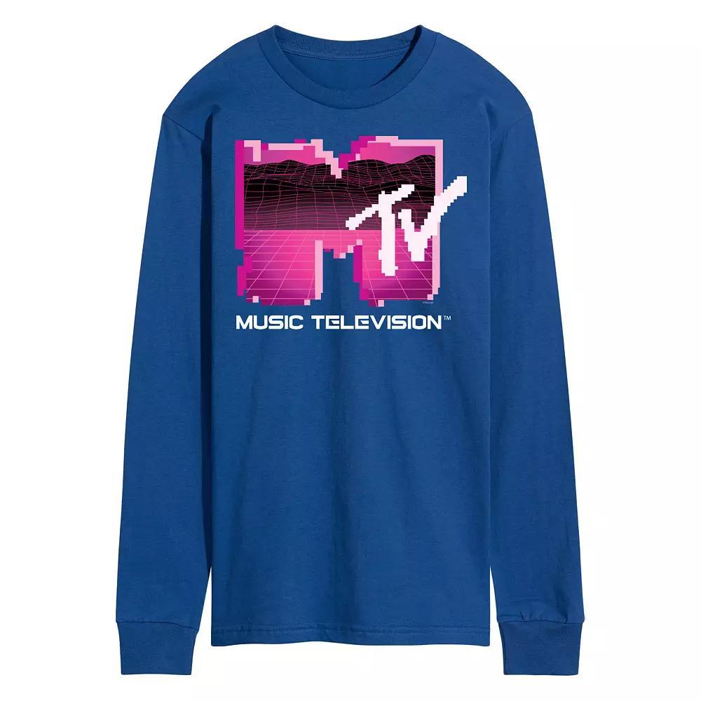 Men's MTV Retro Gamer Logo Long Sleeve Graphic Tee,  Product Image