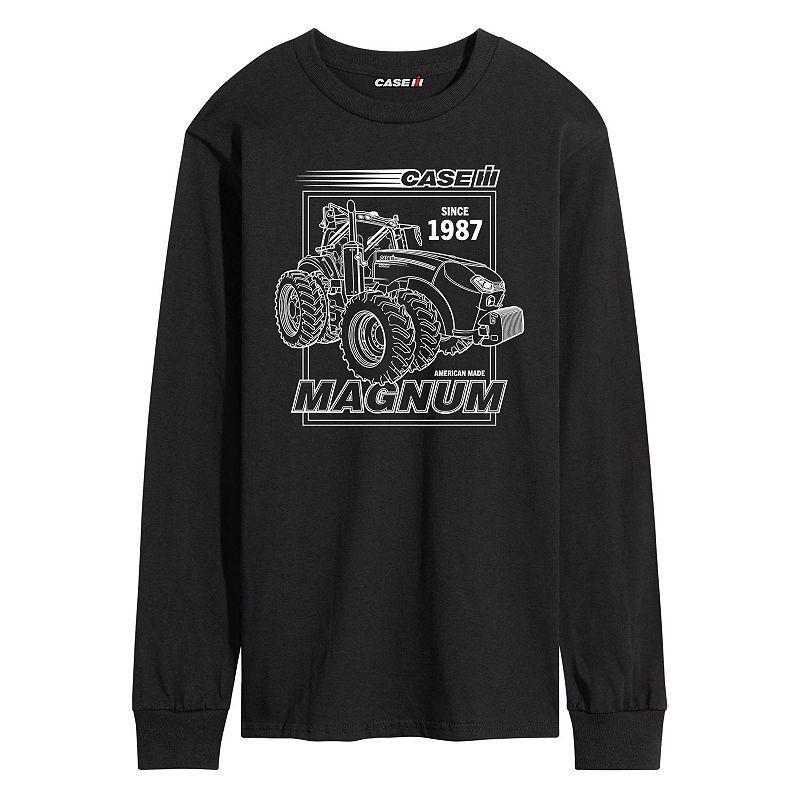 Men's Case IH Magnum White Long Sleeve Graphic Tee, Size: Large, Black Product Image