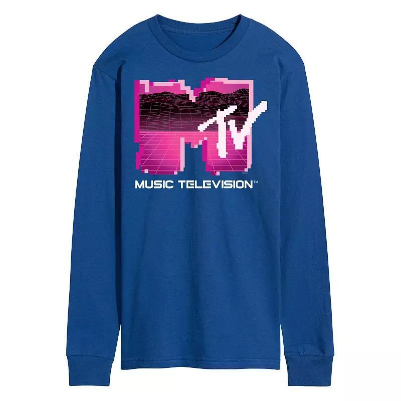 Men's MTV Retro Gamer Logo Long Sleeve Graphic Tee,  Product Image