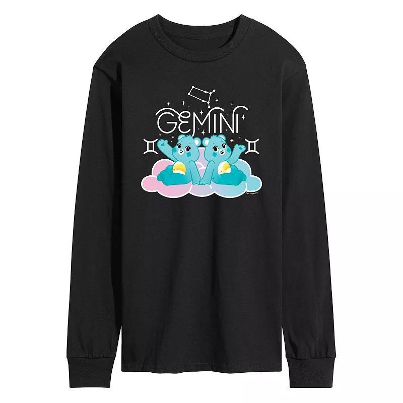 Men's Care Bears Gemini Long Sleeve Graphic Tee, Size: Small, Blue Product Image