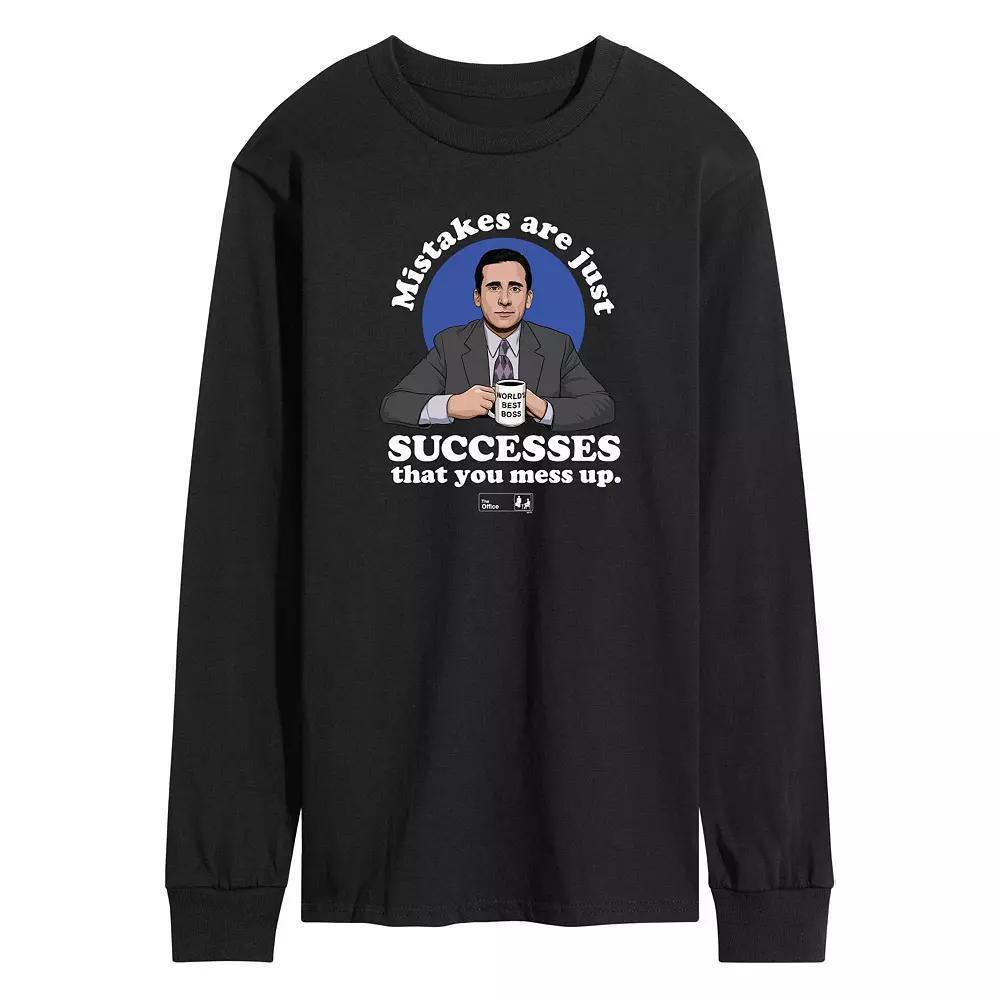 Men's The Office Michael Mistakes Are Successes Long Sleeve,  Product Image