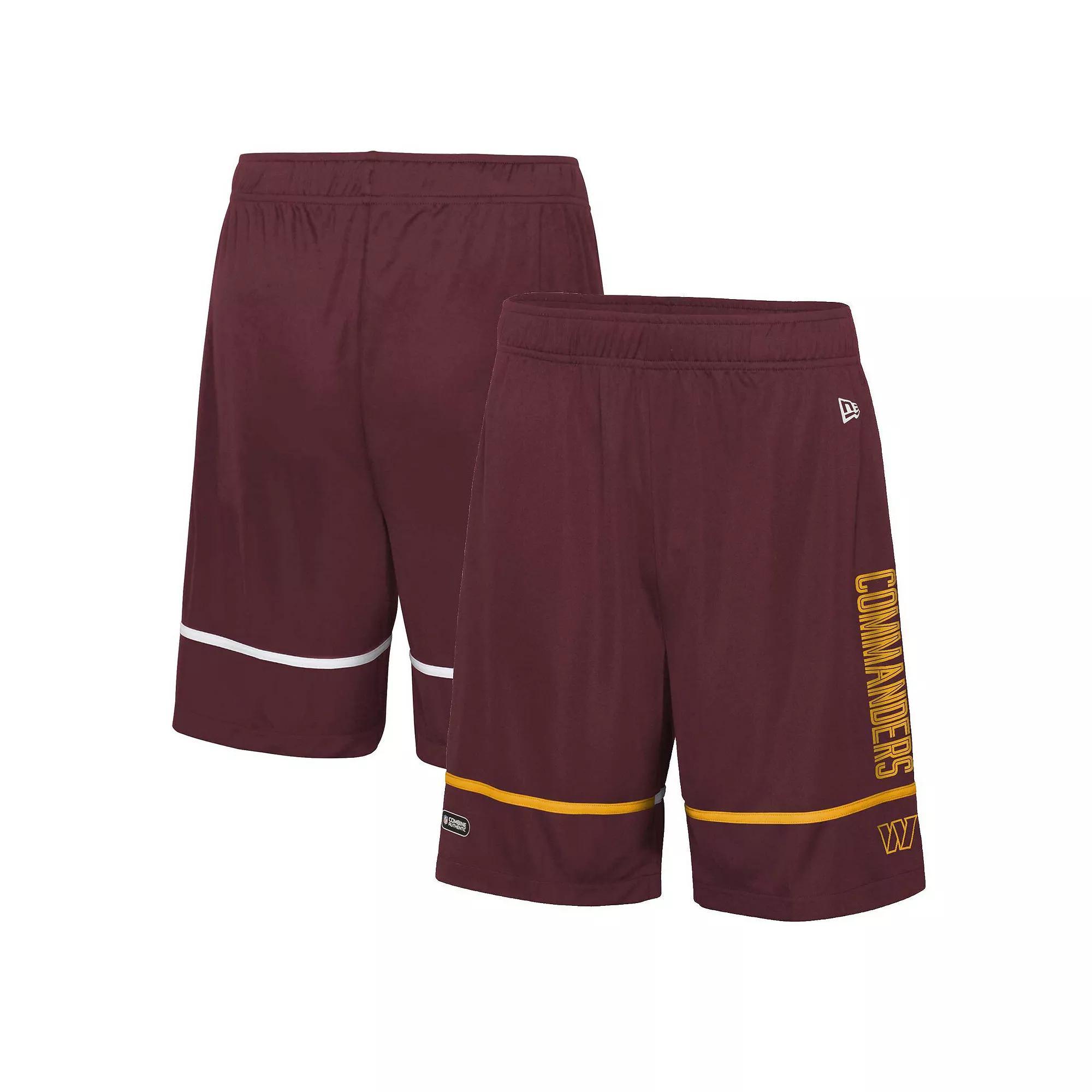 Men's New Era Black Cleveland Browns Combine Authentic Rusher Training Shorts,  Product Image