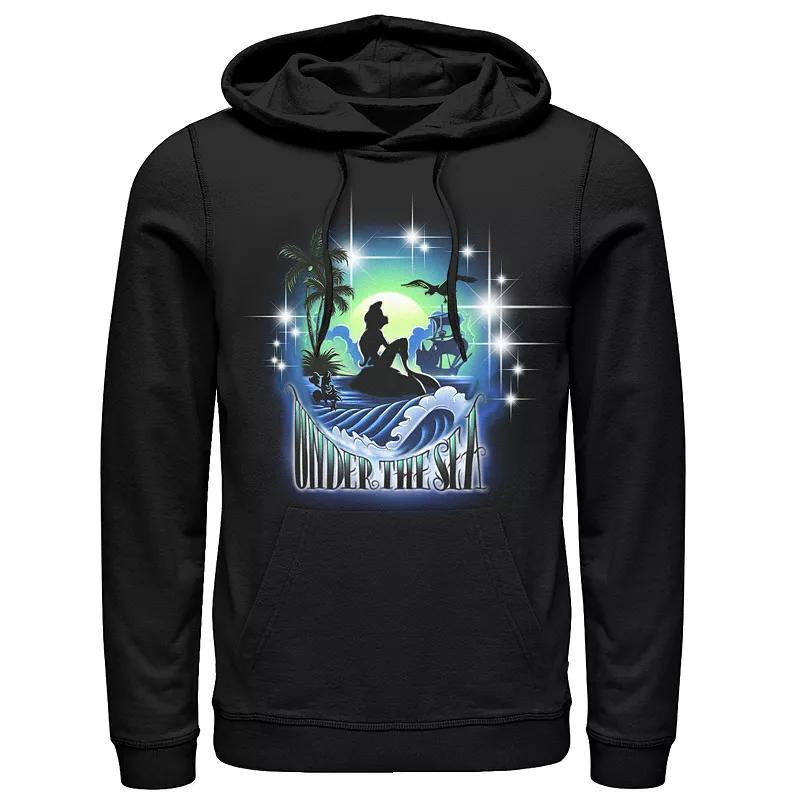 Disney's The Little Mermaid Men's Pullover Hoodie, Size: XL, Black Product Image