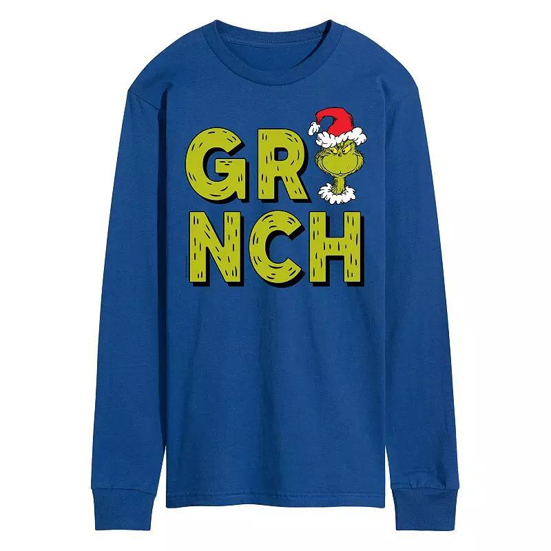 Men's Dr. Seuss Grinch Fur Long Sleeve Tee,  Product Image