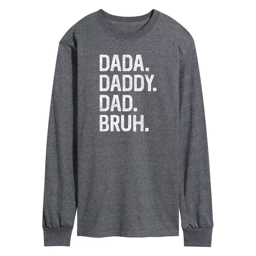 Men's Dada Daddy Dad Bruh Long Sleeve,  Product Image